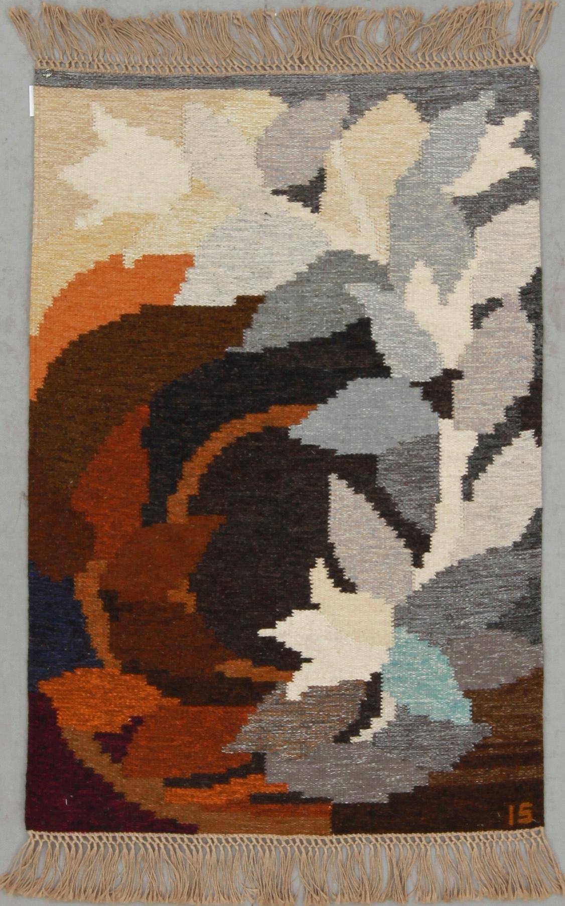 VÄGGBONAD, rölakan, "Klockranka", 
Ingegerd Silow, ca 120x85.