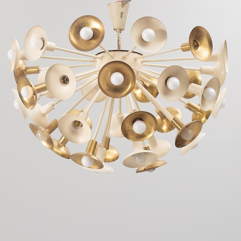 A model sputnik ceiling lamp, 1950's/70's.
