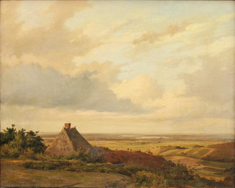 BAREND CORNELIS KOEKKOEK, hans krets, olja på duk, bär sign o dat 1853.