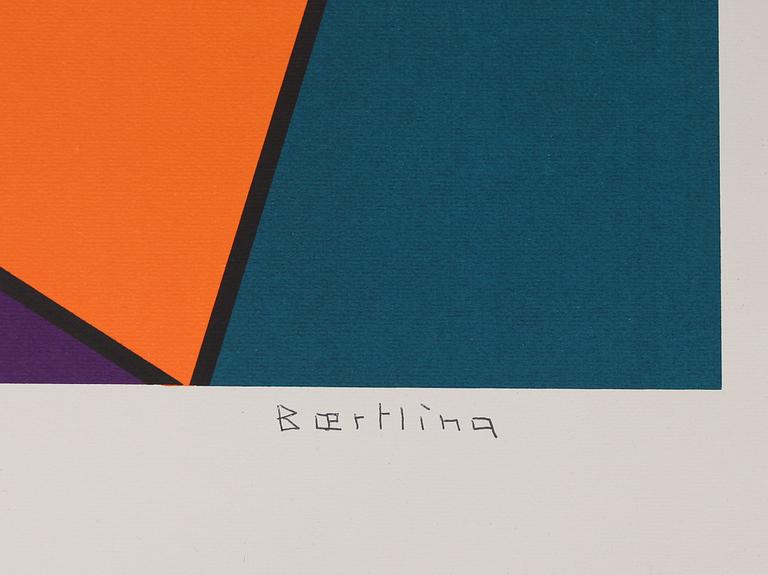 OLLE BAERTLING, färglitografi, signerad, daterad 1959-73 och numrerad 116/120.