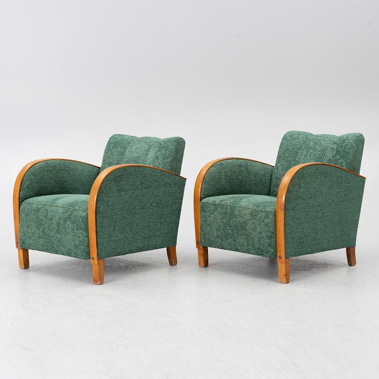 Armchairs, a pair, functionalism, 1930s.