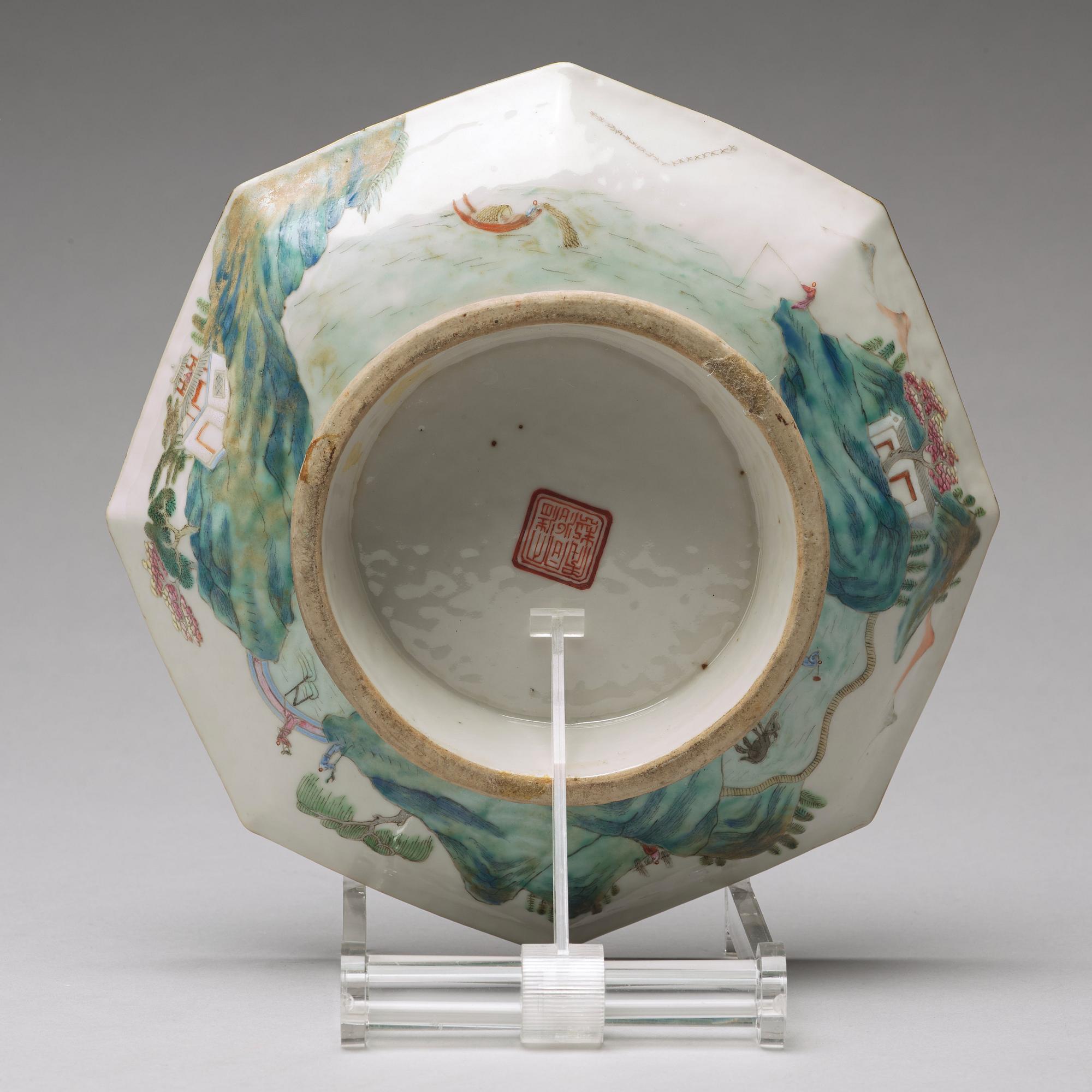 FAT, porslin. Qingdynastin, 1800-tal.