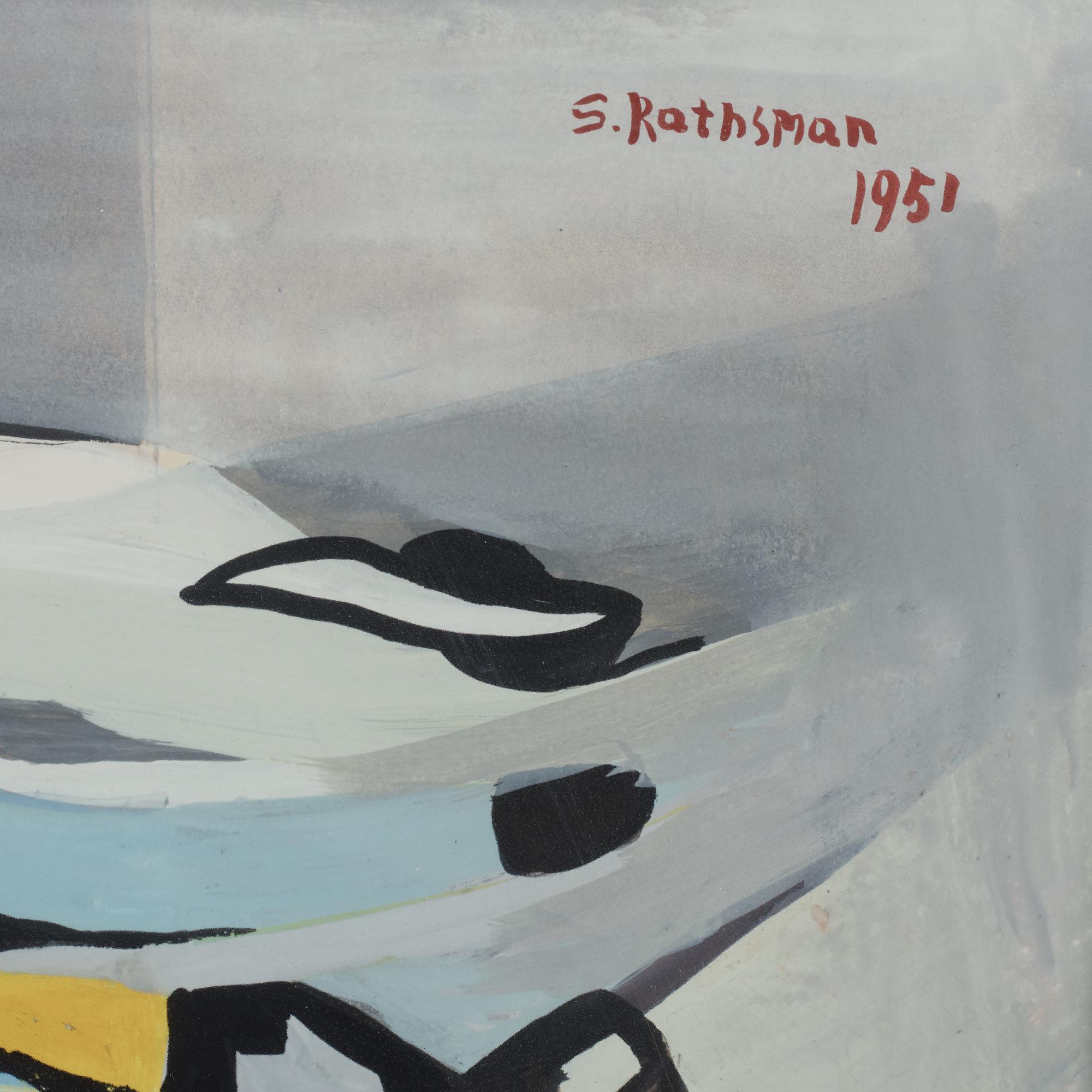 Siri Rathsman, blandteknik. Signerad och daterad 1951.