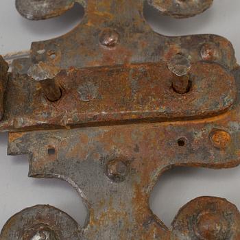 GÅNGJÄRN, ett par, järn, 1700-tal.