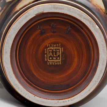 VAS, porslin, Oskar Dahl, Alp, Lidköping, numr 1406. 1900-talets första hälft.