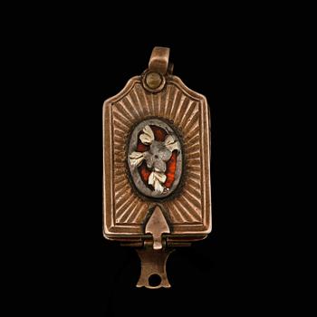 MINIATYRER, 7st i form av bok, "Veckans dagar", A.M. Lenngren, tillskriven, Rom, 1879/89.