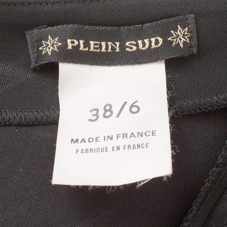 PLEIN SUD, a black top and skirt.