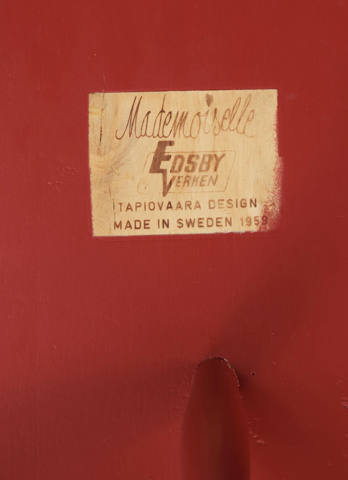 STOL, "Mademoiselle", Ilmari Tapiovaara, Edsbyverken 1959.