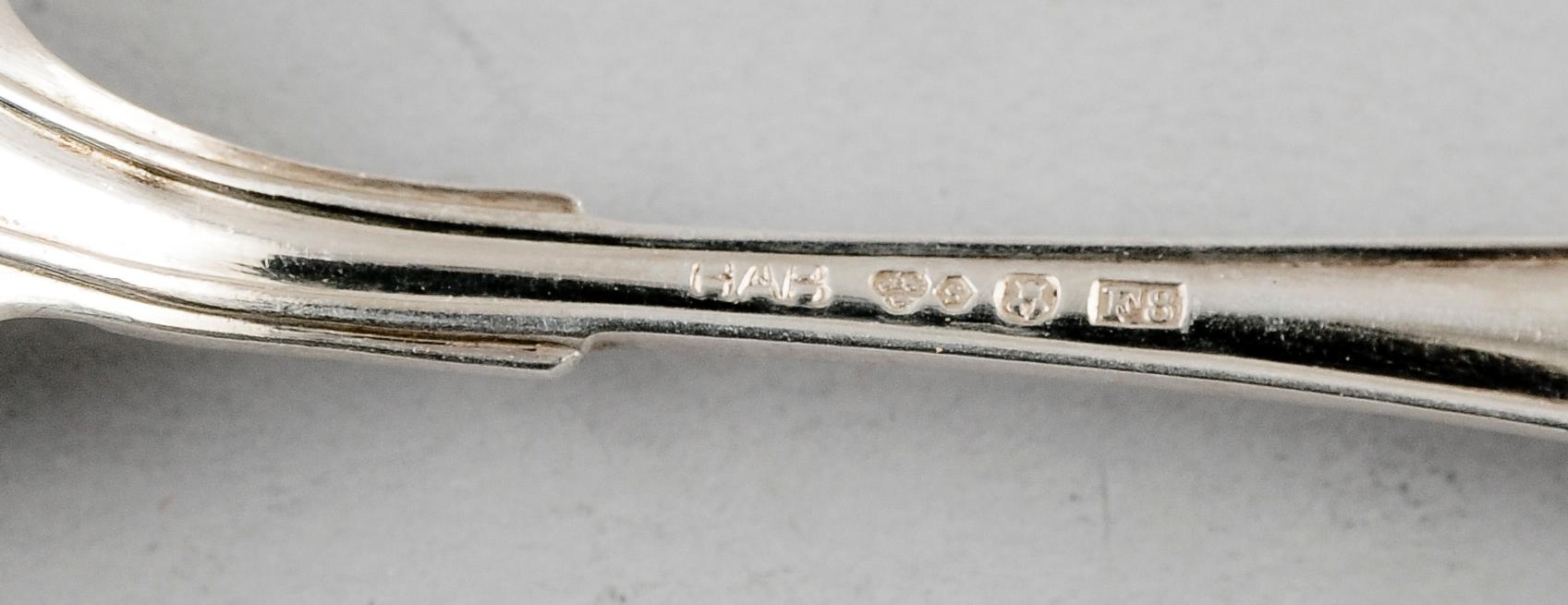 SKEDAR, 12 st, silver. Vikt 160 g.