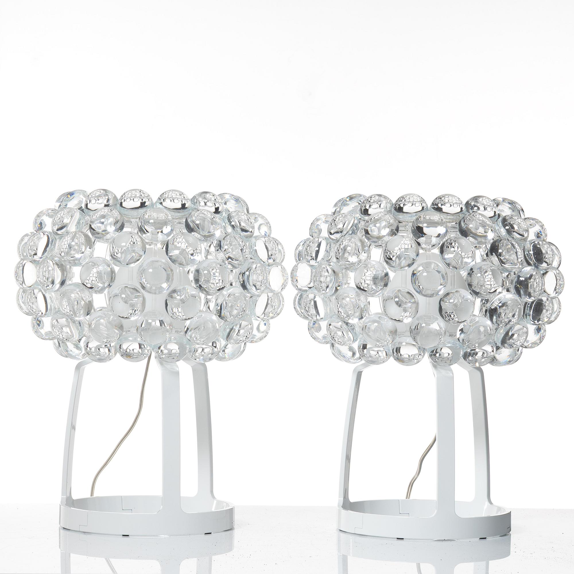 Patricia Urquiola & Eliana Gerotto, bordslampor, ett par, "Caboche Piccola", Foscarini, Italien, efter 2005.