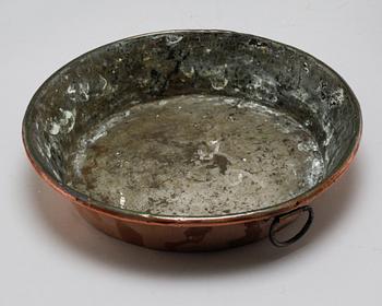 Six pieces of 19th century copper molds.