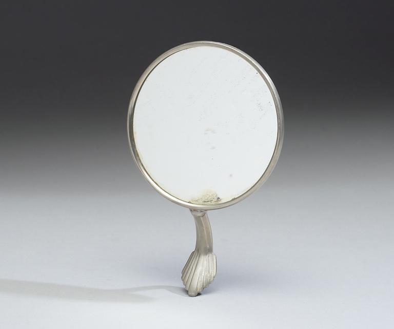 A Nils Fougstedt, pewter mirror by Svenskt Tenn, 1920's-1930's, model 508.