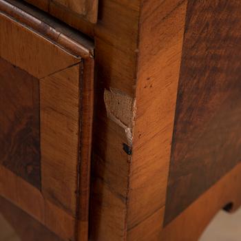 A mid 18th century chest of drawers.