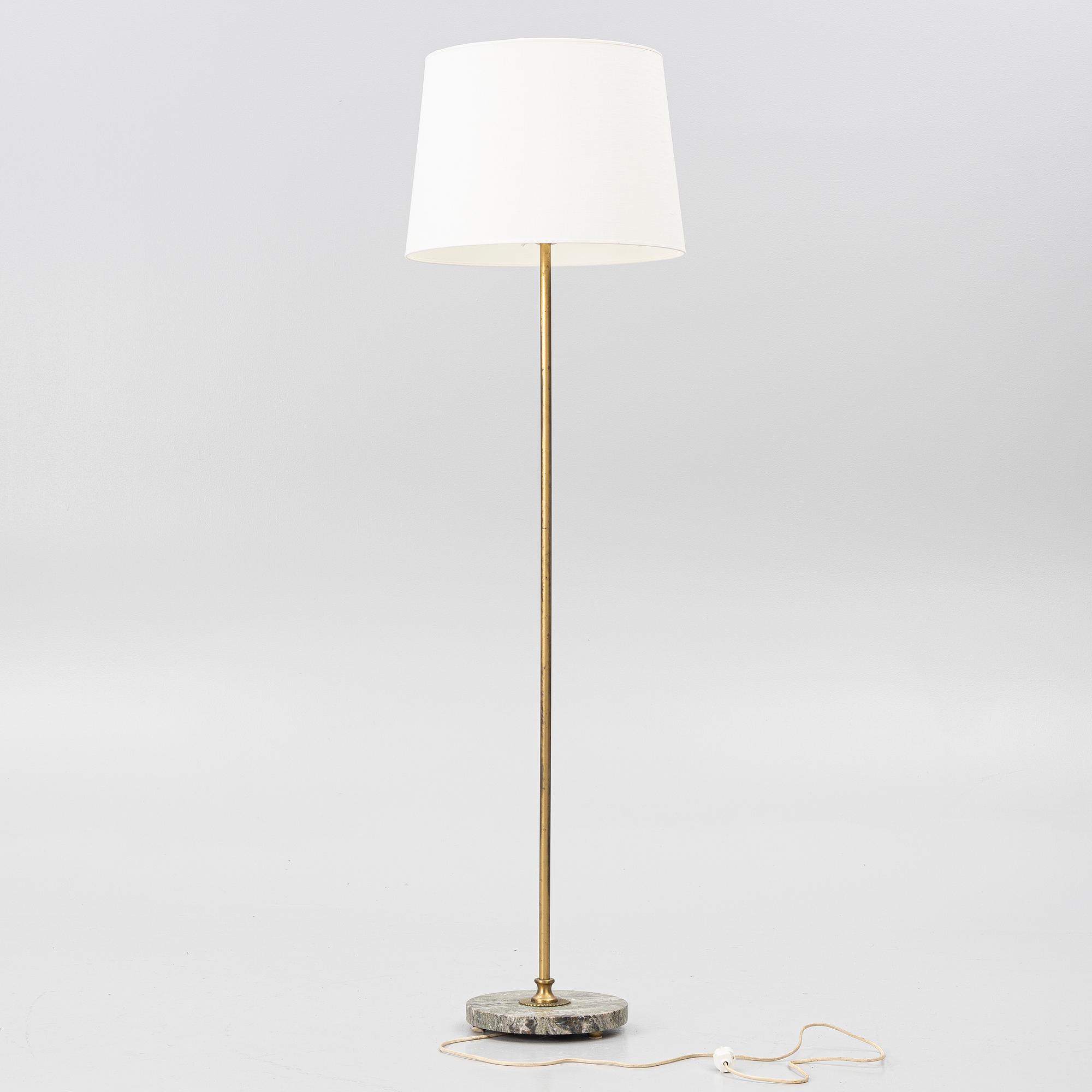 A floor lamp, mid-20th century.