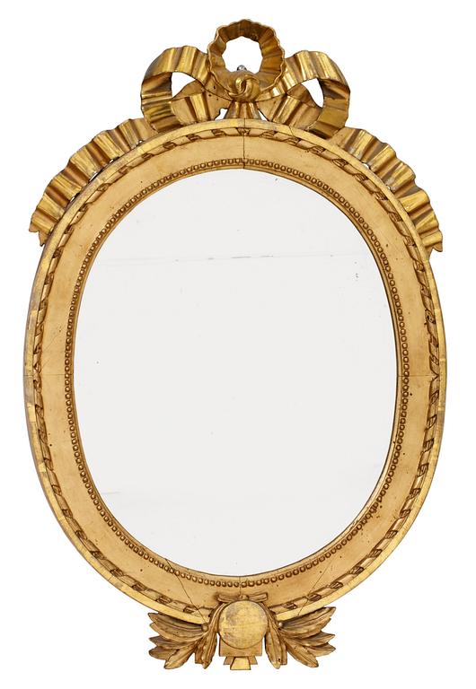 A Gustavian mirror.