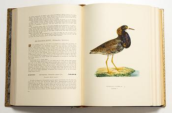 Bröderna von Wright, handkolorerade bibliofilupplagan av "Svenska fåglar", 3 band, Ivar Baarsen, Stockholm, 1925-29. Nummer 30/60.