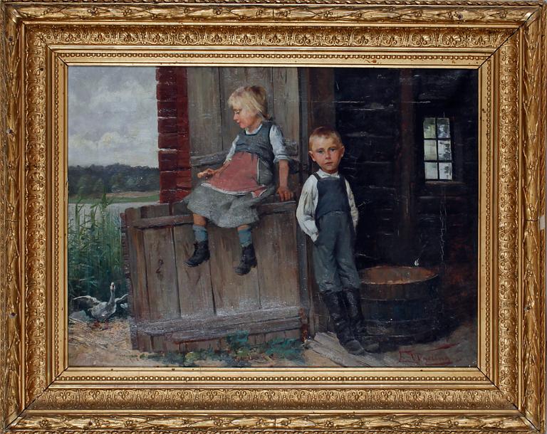 ELISABET WARLING, olja på duk, sign.