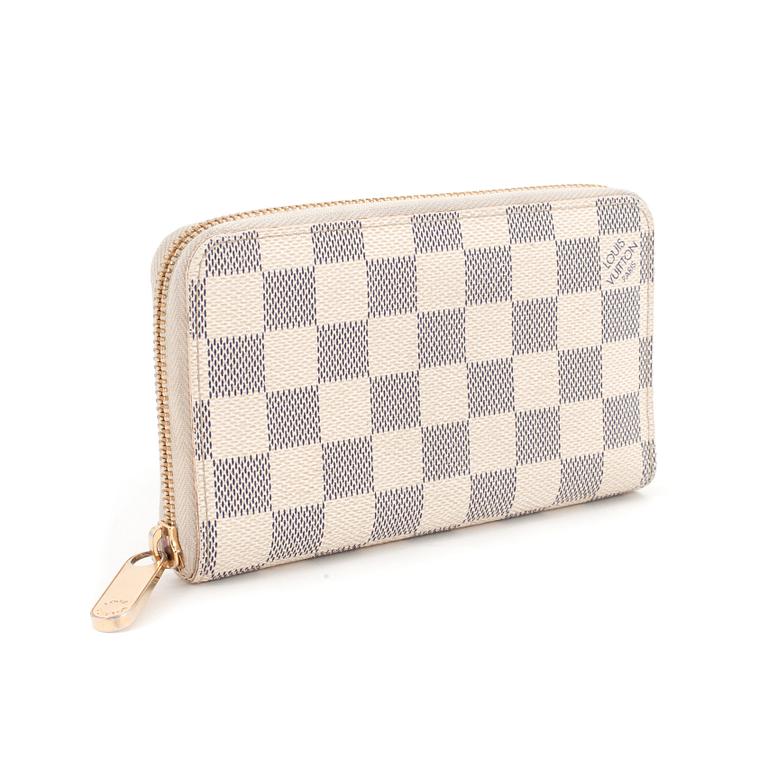 LOUIS VUITTON, a damier azur wallet.