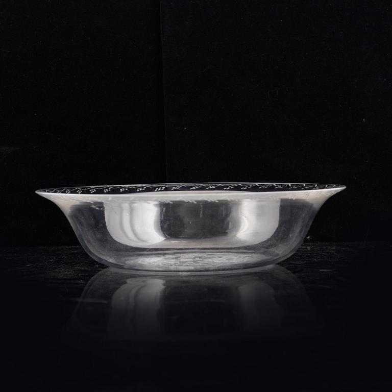 Edward Hald, a model '379' glass bowl, Orrefors.