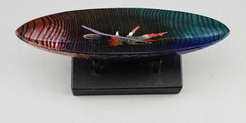 SKULPTUR, glas, Bertil Vallien, Kosta Boda, signerad.