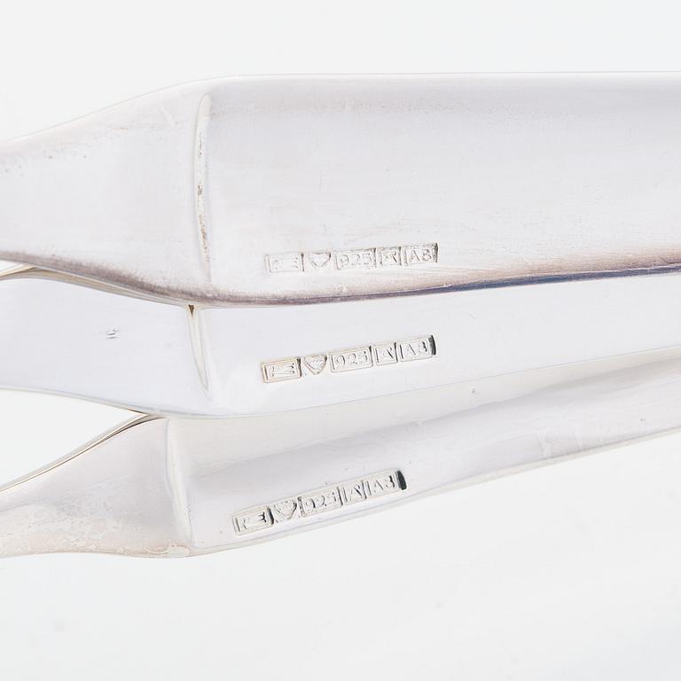 A 72-piece sterling silver cutlery set, 'Diplomat', Kultateollisuus Turku 1978.