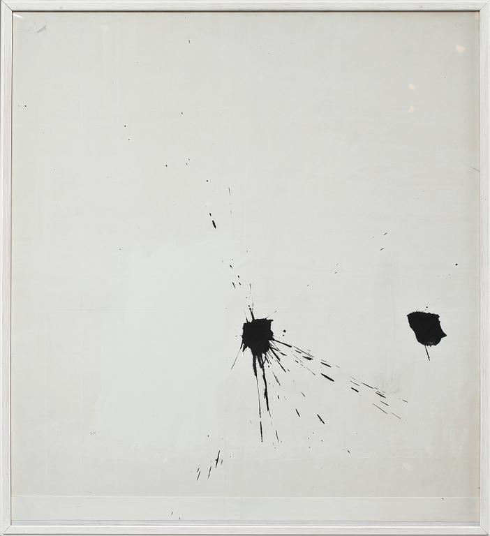 RUNE HAGBERG, blandteknik, monogramsign.