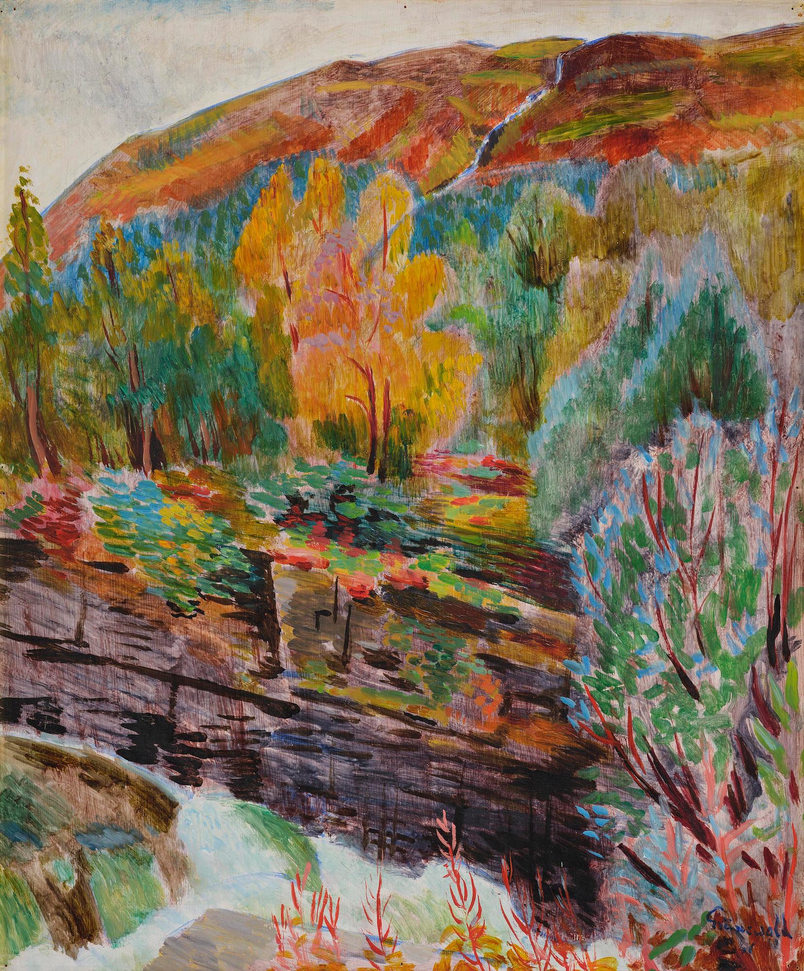 Isaac Grünewald, Autumn Landscape.