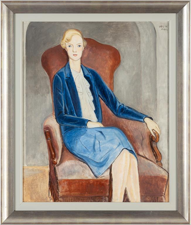 EINAR JOLIN, signerad och daterad Jolin 1926. Olja på duk.