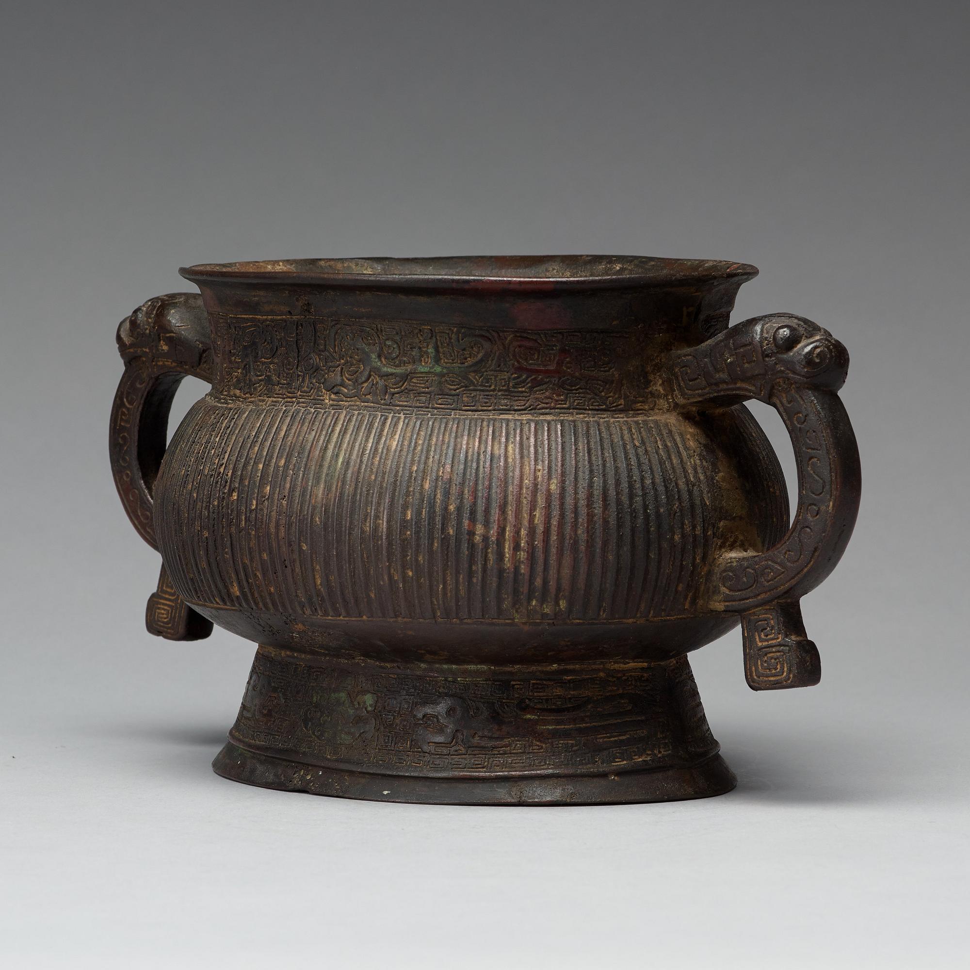 A bronze censer, Ming dynasty (1368-1644).