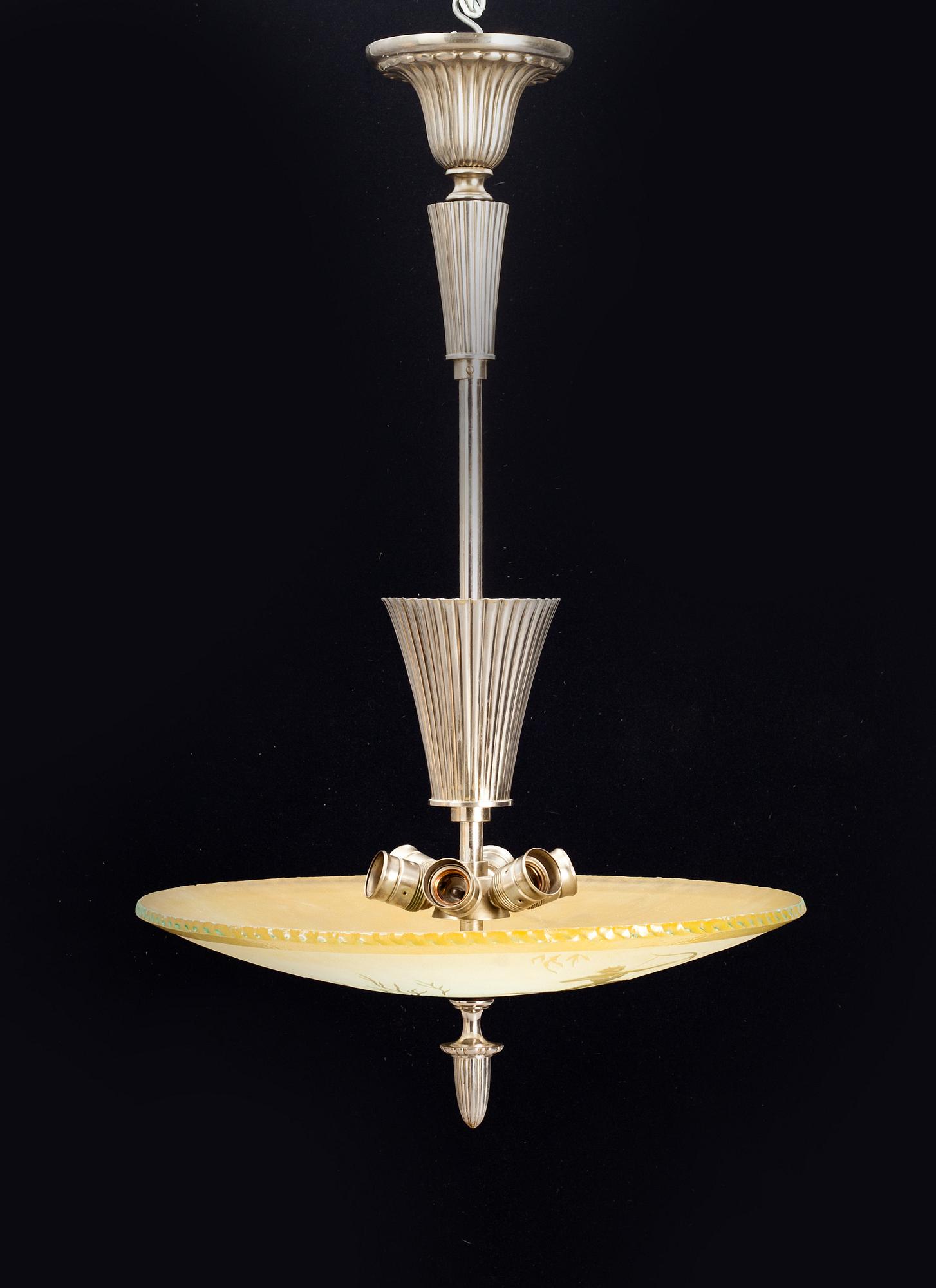 TAKLAMPA, 1920-30-tal. Höjd 88 cm.