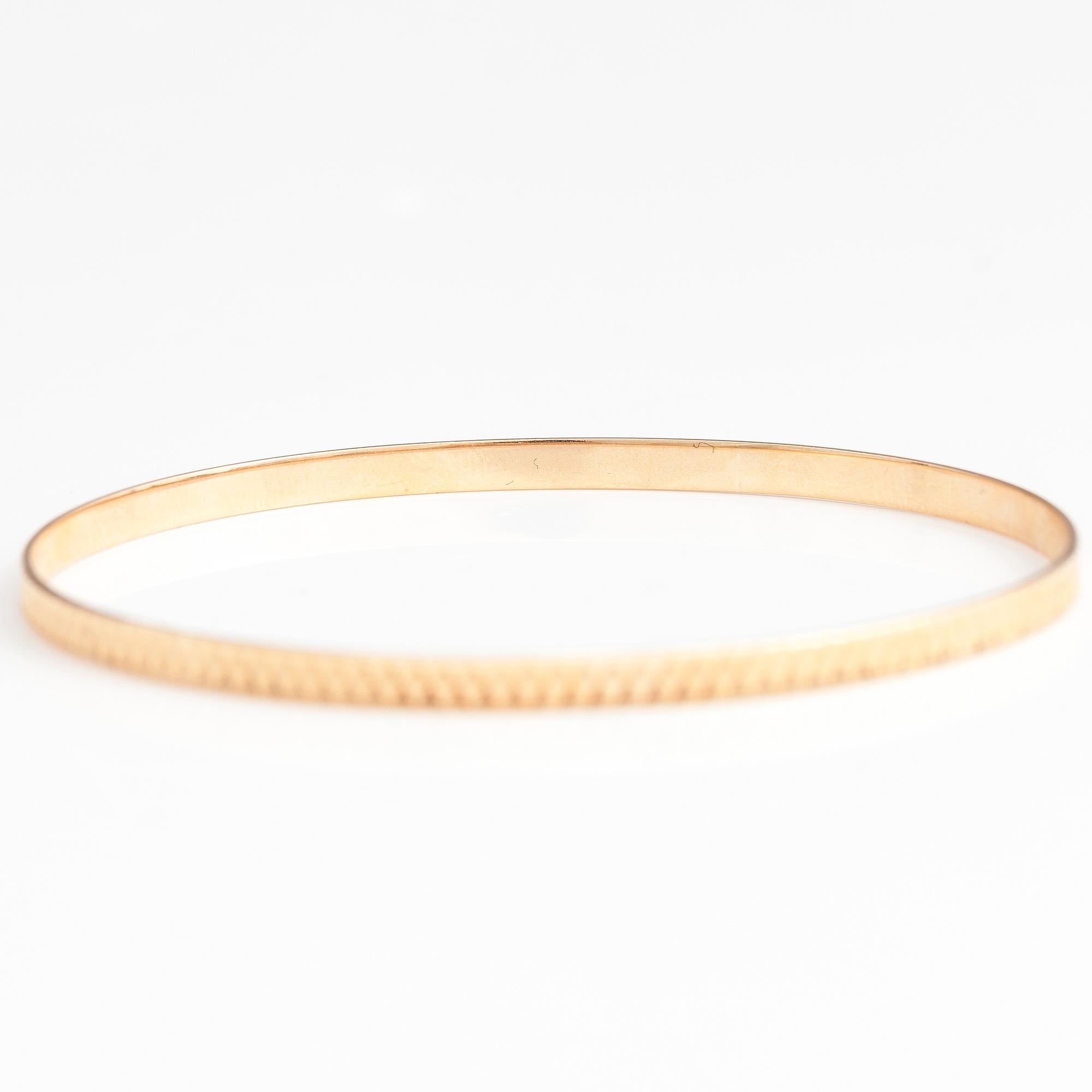 Armband, 14K guld, Westerback, Helsingfors 1973.