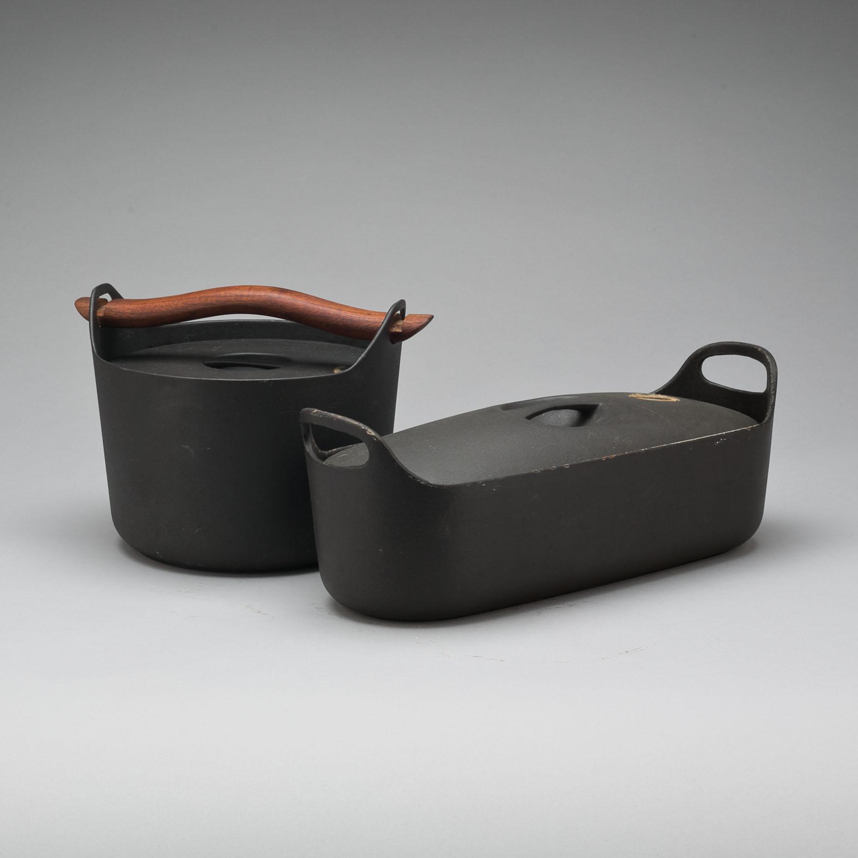 STEKGRYTOR, 2 st, Timo Sarpaneva, W.Rosenlew & Co, Pori, Finland.