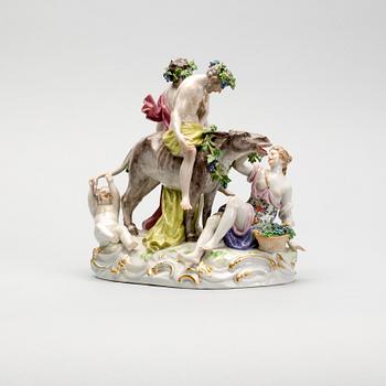FIGURIN, porslin Meissen, sent 1800 - tidigt 1900-tal.