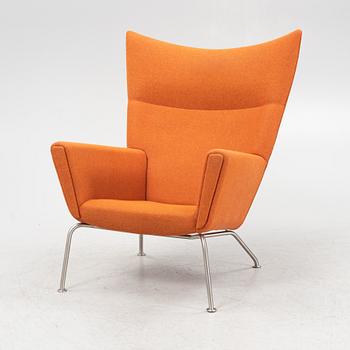 Hans J. Wegner, a 'Wing chair/model CH445' armchair, Carl Hansen & Søn, Denmark.