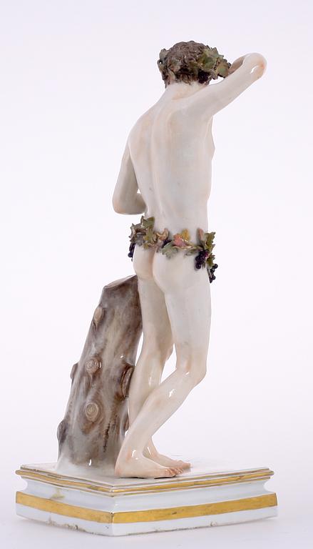 FIGURIN, porslin, Meissen, 1800-tal.