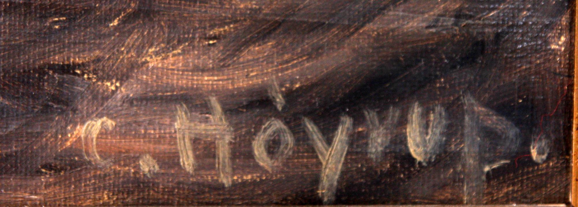 CARL HÖYRUP, olja på duk, sign.