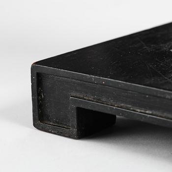 Anna Petrus, a pewter top tray table on a base by Uno Åhrén, executed in her studio, Stockholm, ca 1922-25.