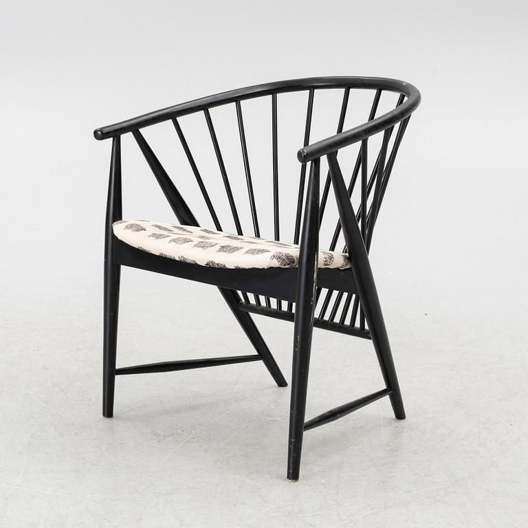 Sonna Rosén, karmstol, "Solfjädern", AB Nässjö stolfabrik, 1950/60-tal.