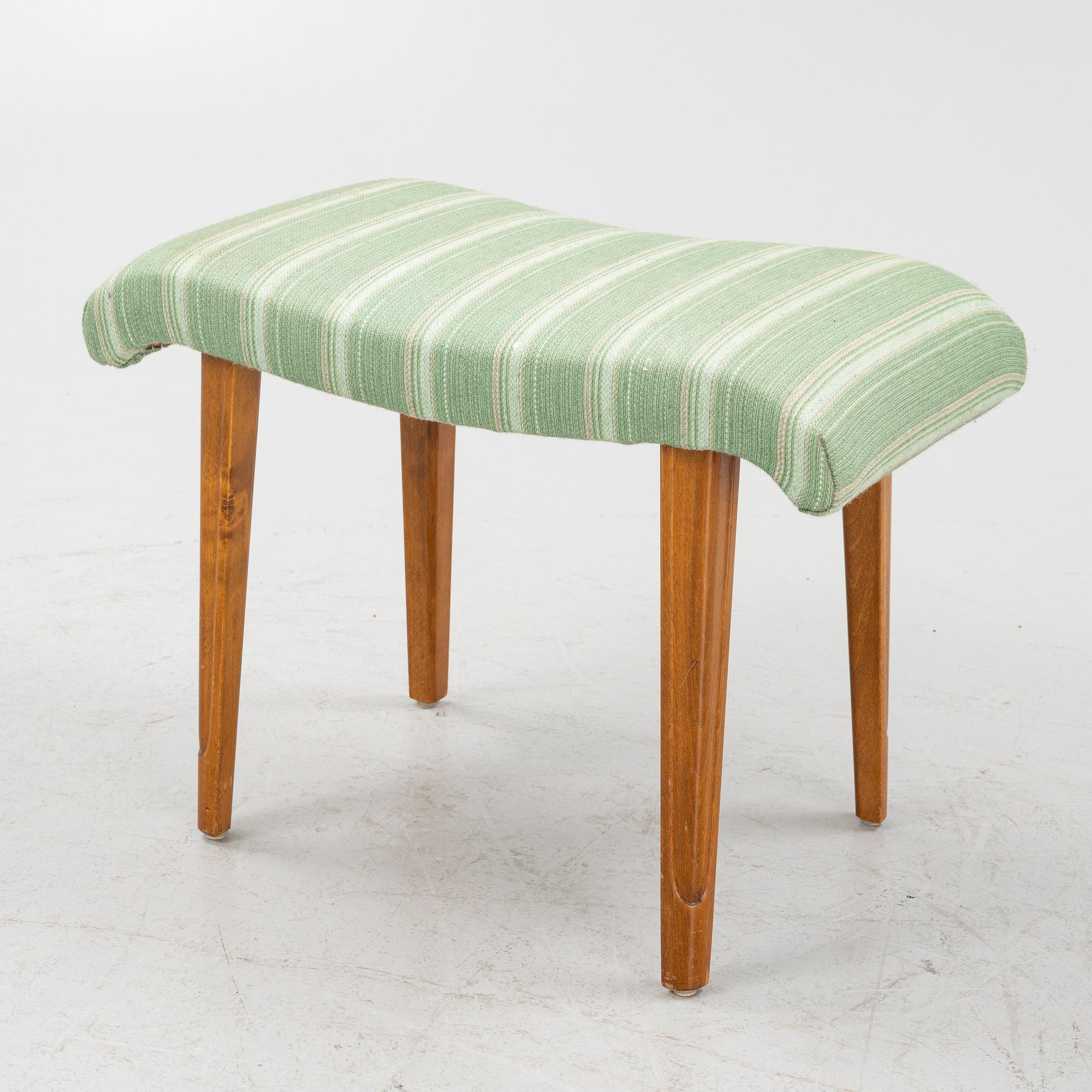 A Swedish Modern dressing table and a stool, AB Förenade Möbelfabrikerna, Linköping, 1940's.