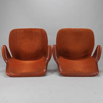 STOLAR, ett par, "Lulu" design Ilmari Tapiovaara, märkta Asko, 1960-tal.