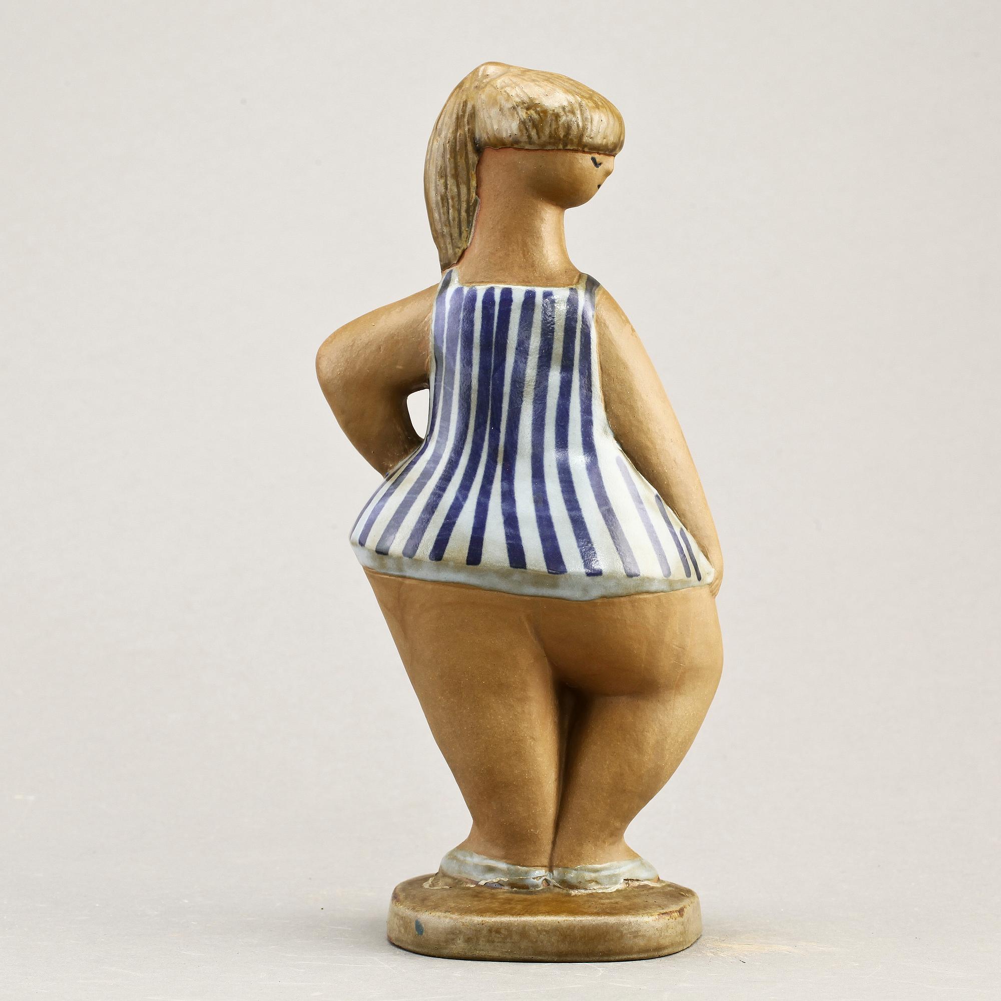 FIGURIN, stengods, "Dora", Lisa Larson, Gustavsberg.