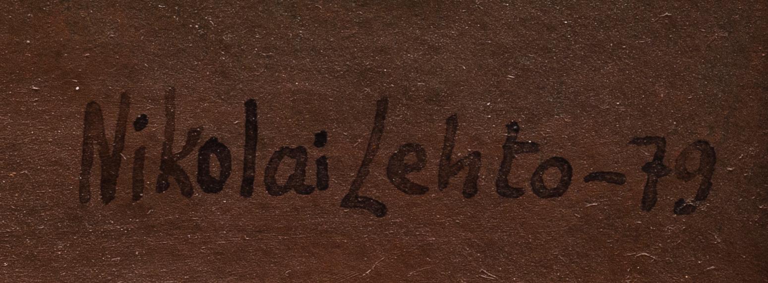 NIKOLAI LEHTO, olja på masonit, signerad och daterad -79.