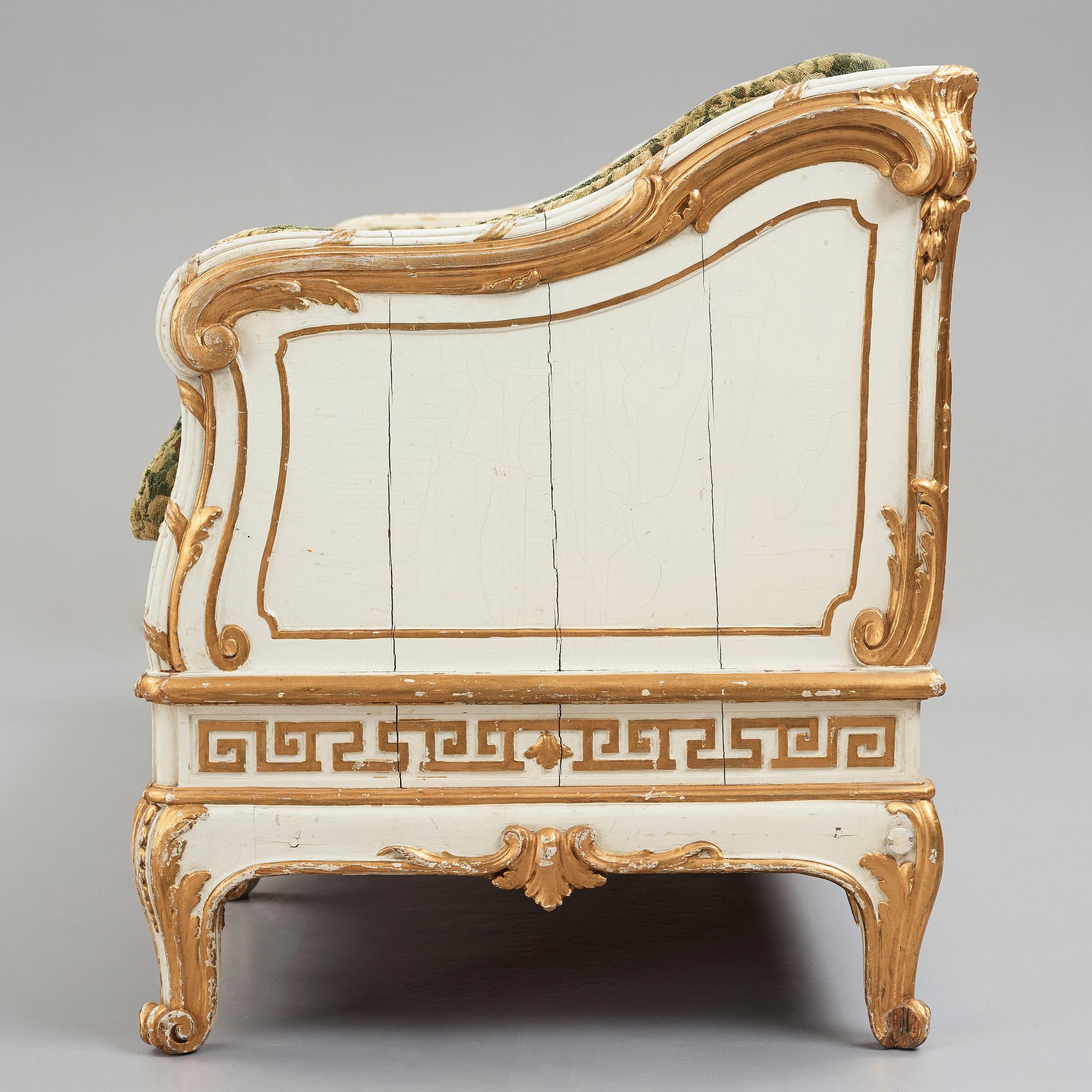A Swedish Rococo 18th century sofa.