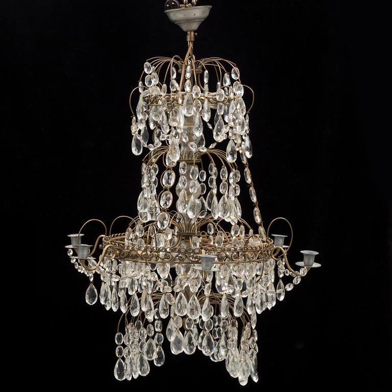 A mid 20th century chandelier.