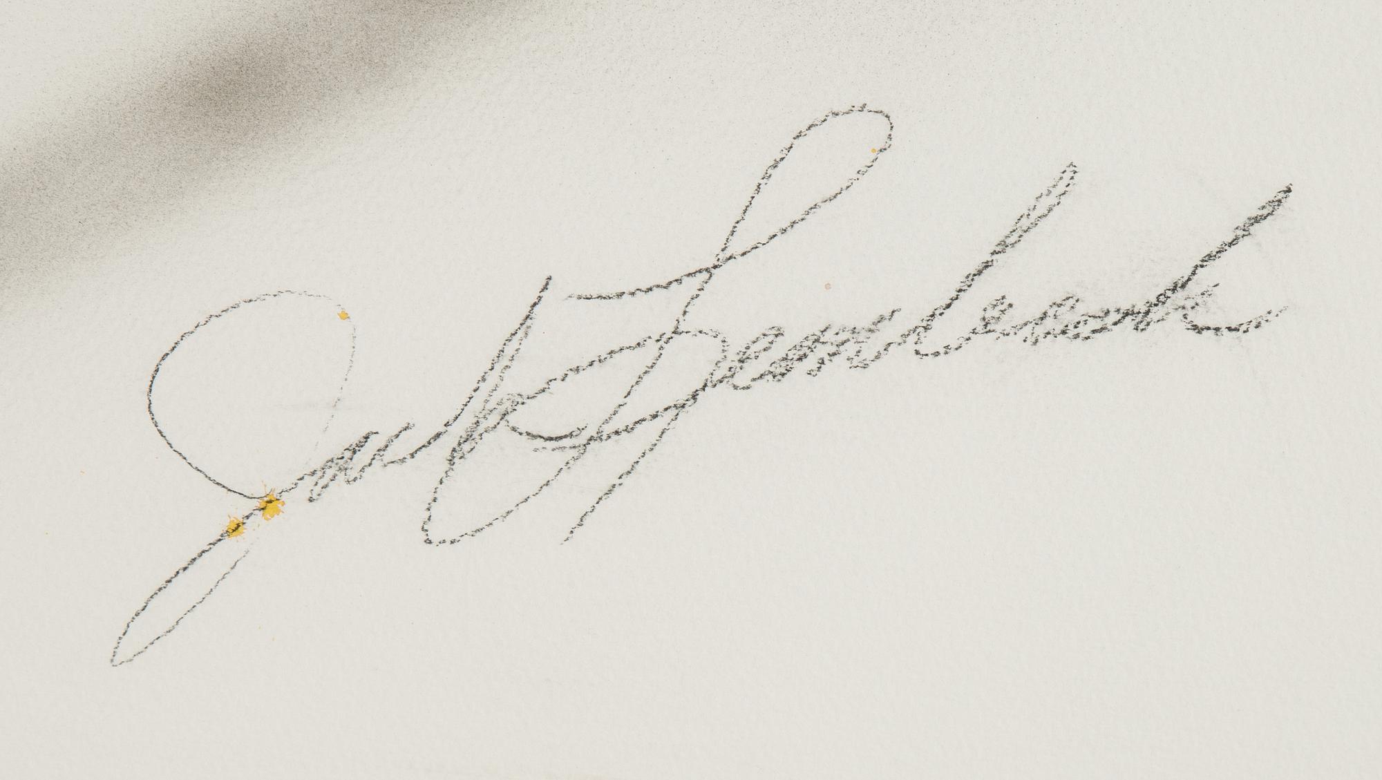 Jack Lembeck, mixed media, signed.