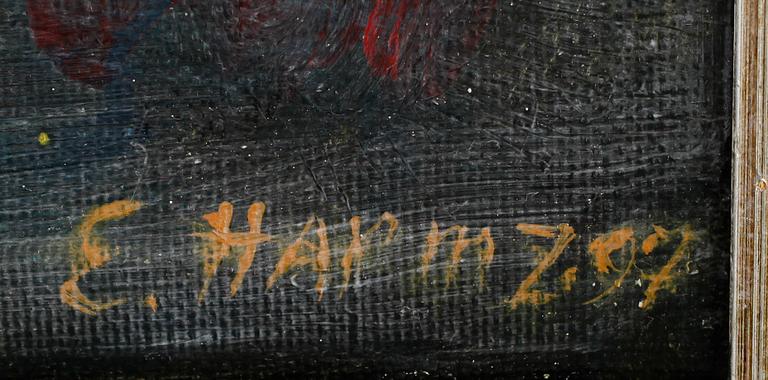 ELENA HARMZ, olja åp duk, signerad och daterad -97.