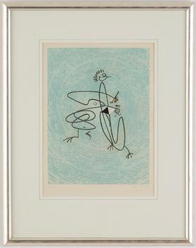 Max Ernst, etching in colours, 1975, signed 87/100.