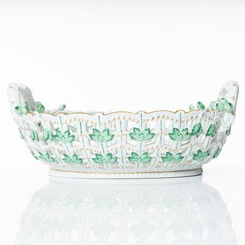 A 42-piece 'Chinese Bouquet' porcelain service and six 'Waldstein rose' coffee cups with saucers, Herend, Hungary.