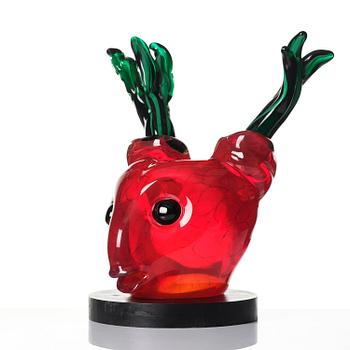 Henrik Allert, “Faun”, a glass sculpture, Berengo Studio, Murano, Italy, 2005.