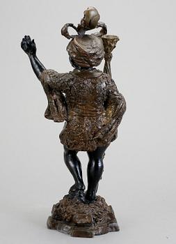 LJUSSTAKE, gjutjärn, 1800-tal.